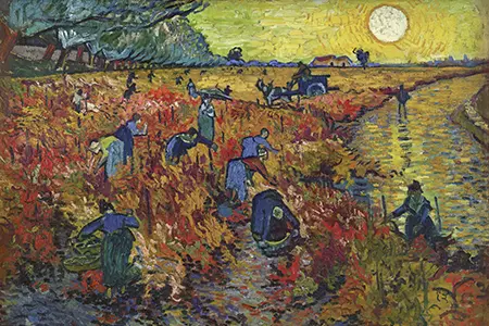 Vincent van Gogh's The Red Vineyard (1888)