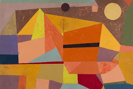 Heitere Gebirgslandschaft (Joyful Mountain Landscape) (1929) by Paul Klee